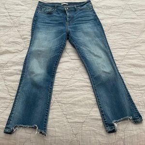 Splendid jean cropped rough hem 29